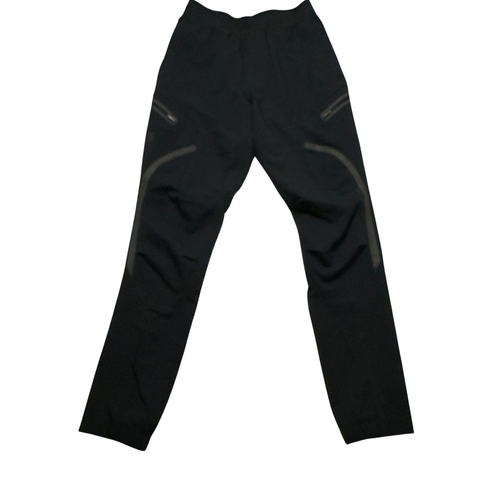 Under Armour Mens Black Performance Taped Zipper Jogger Pants 1352026 Small